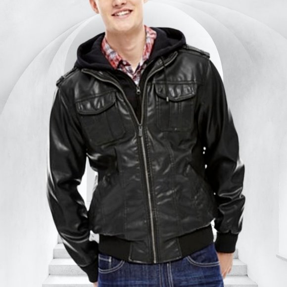 I Jeans By Buffalo Fauxleather Bomber 